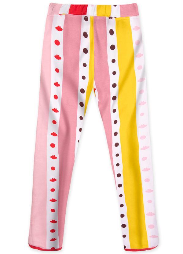 Lilica Ripilica - Calça Legging Malha Menina Branco 2