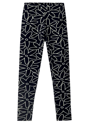 Malwee Kids - Calça Legging Margaridas Branco - MALWEE KIDS