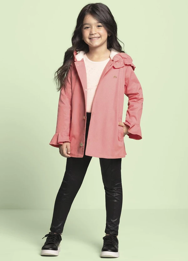 Milli e Nina - Calça Legging Menina Cirrê Preto 2