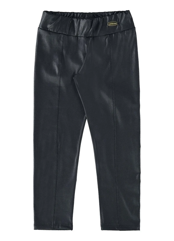 Milli e Nina - Calça Legging Menina Cirrê Preto 3