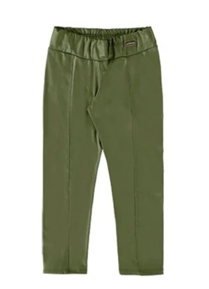 Milli e Nina - Calça Legging Menina Cirrê Verde - MILLI E NINA