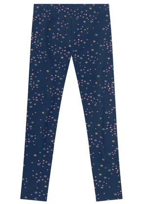 Brandili - Calça Legging Menina de Corações Azul - BRANDILI