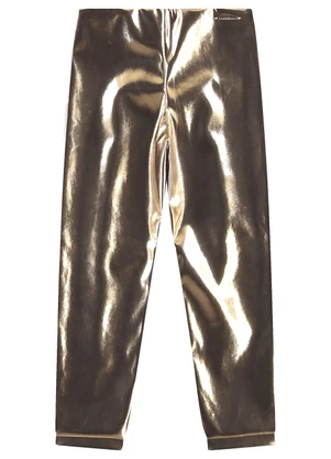 Carinhoso - Calça Legging Metalizada Dourado - CARINHOSO