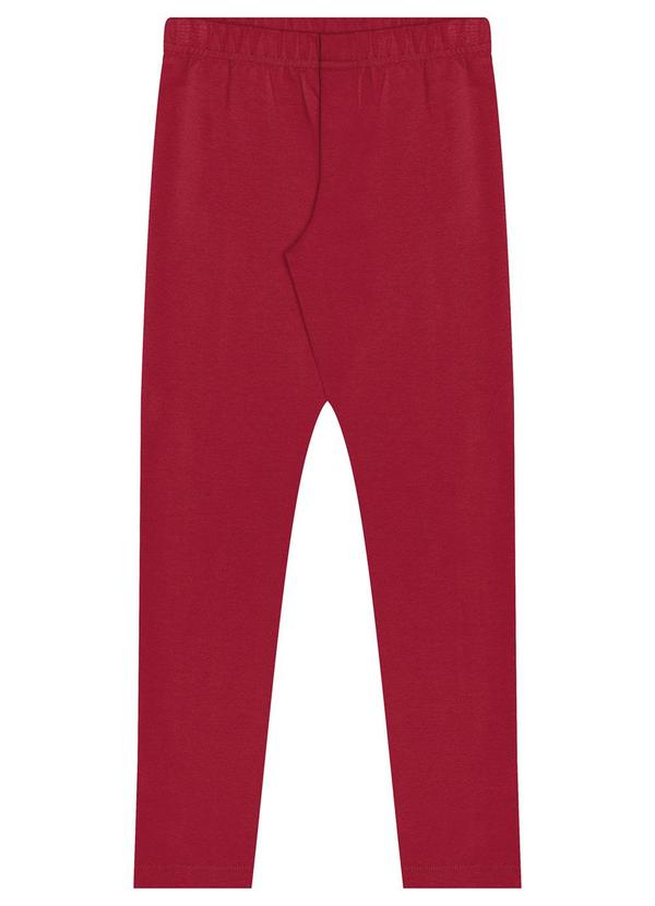 Alakazoo - Calça Legging Molecotton Felpado Vermelho