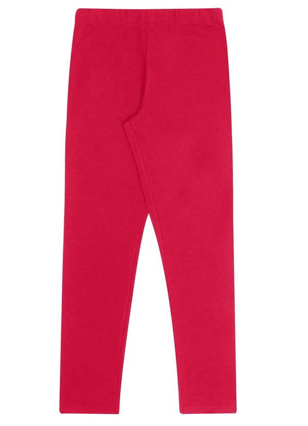 Alakazoo - Calça Legging Molecotton Felpado Vermelho