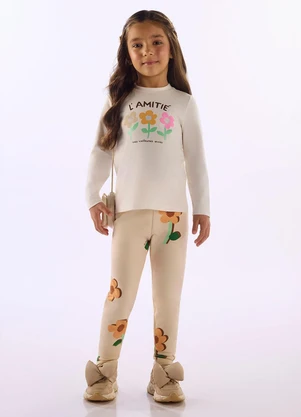 Up Baby - Calça Legging Peluciada Marrom - UP BABY