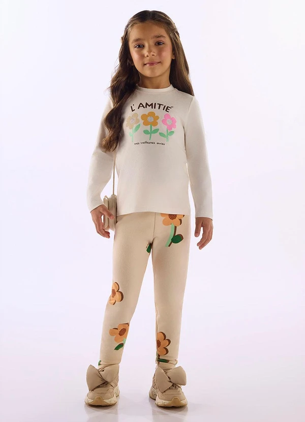 Up Baby - Calça Legging Peluciada Marrom 2