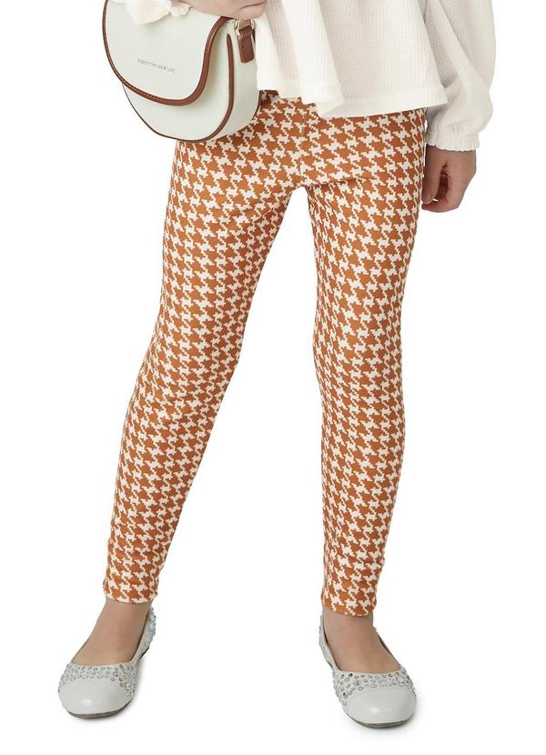 Carinhoso - Calça Legging Pied de Poule Soft Marrom