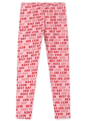 Marisol - Calça Legging Repelente a Água Rosa - MARISOL