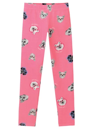 Malwee Kids - Calça Legging Spitz Alemão Rosa - MALWEE KIDS