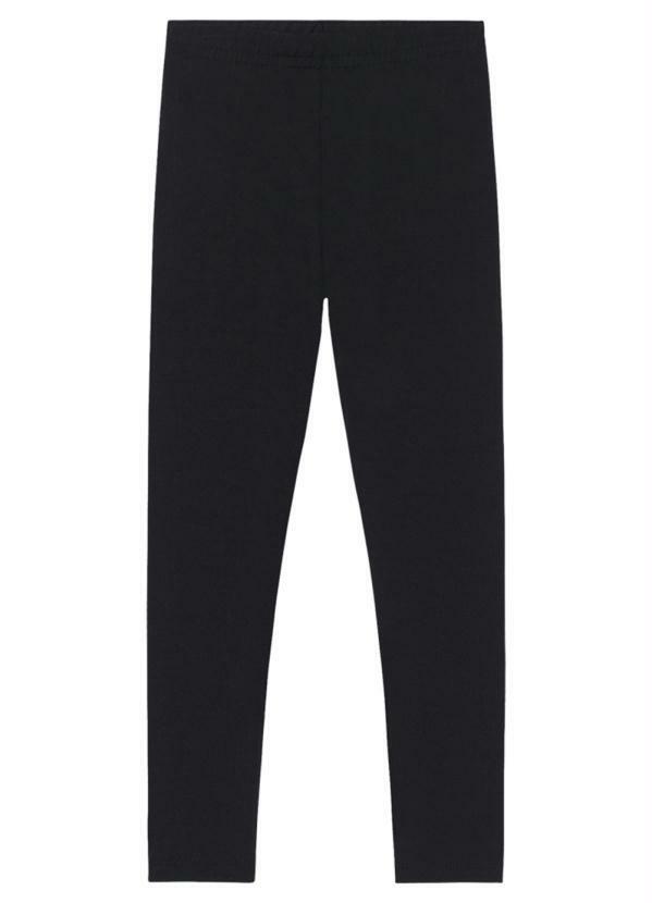 Brandili - Calça Legging Térmica Infantil Unissex Preto