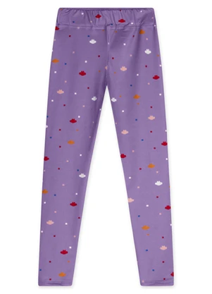 Lilica Ripilica - Calça Legging Thermo Dry Infantil Feminina Roxo - LILICA RIPILICA
