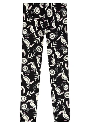 Malwee Kids - Calça Legging Tropical Preto - MALWEE KIDS