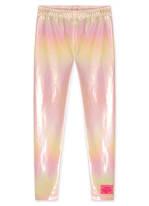 Marisol - Calça Metalizada Infantil Rosa - MARISOL