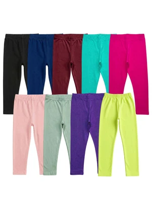 Turminha - Kit 3 Leggings Inf Menina Cores Lisas Sortida - TURMINHA