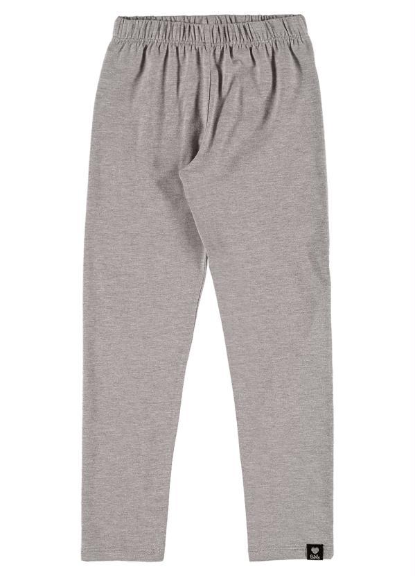 Quimby - Legging Básica Infantil em Cotton Cinza