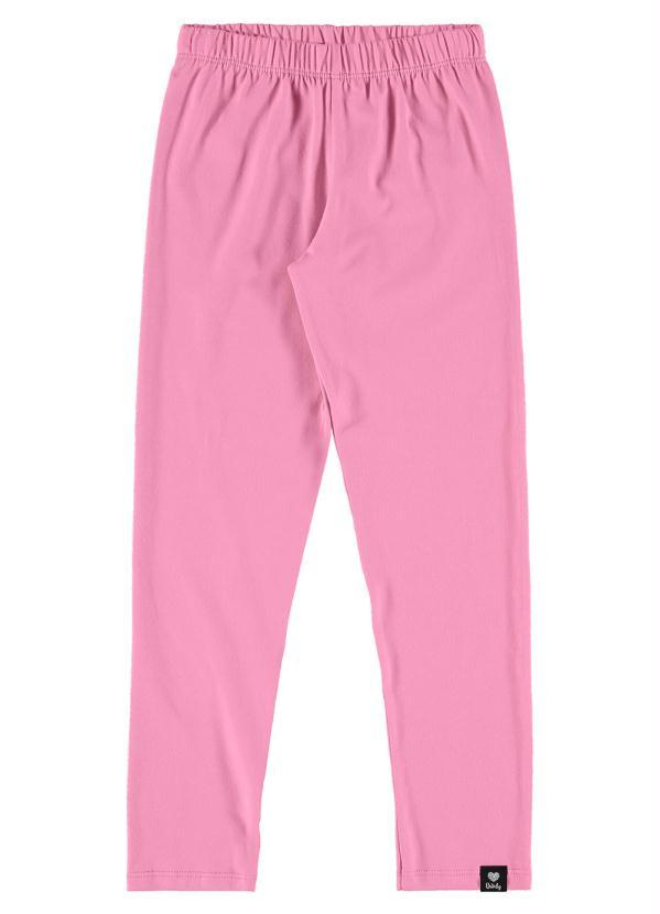Quimby - Legging Básica Infantil em Cotton Rosa 3