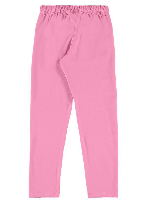 Quimby - Legging Básica Infantil em Cotton Rosa 4