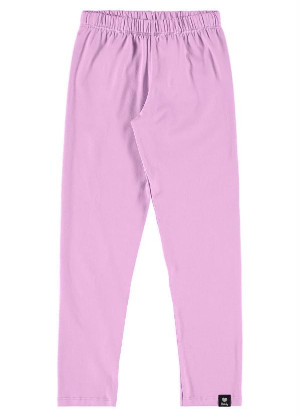 Quimby - Legging Básica Infantil em Cotton Roxo