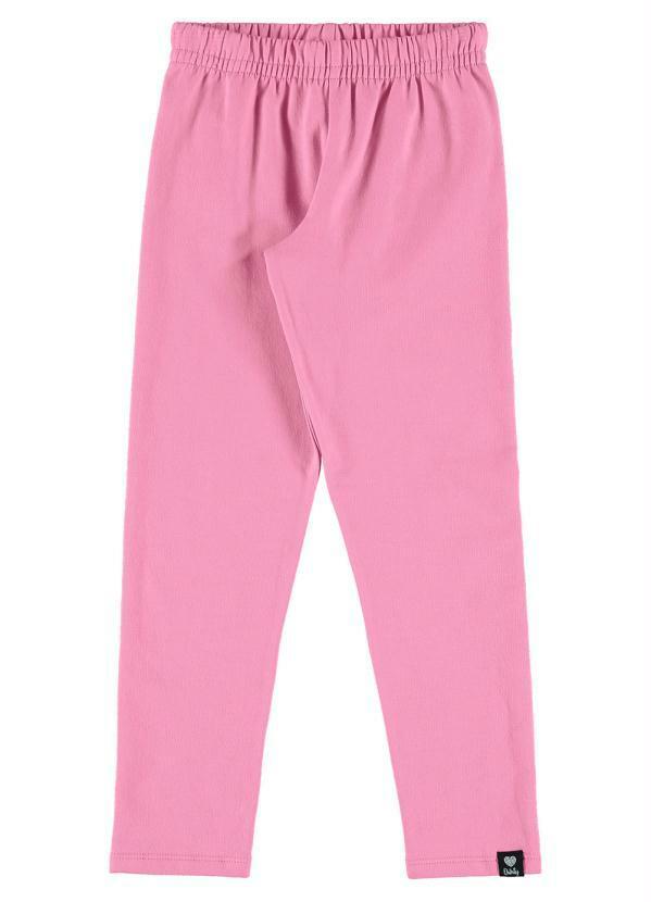 Quimby - Legging Básica Infantil em Molecotton Rosa