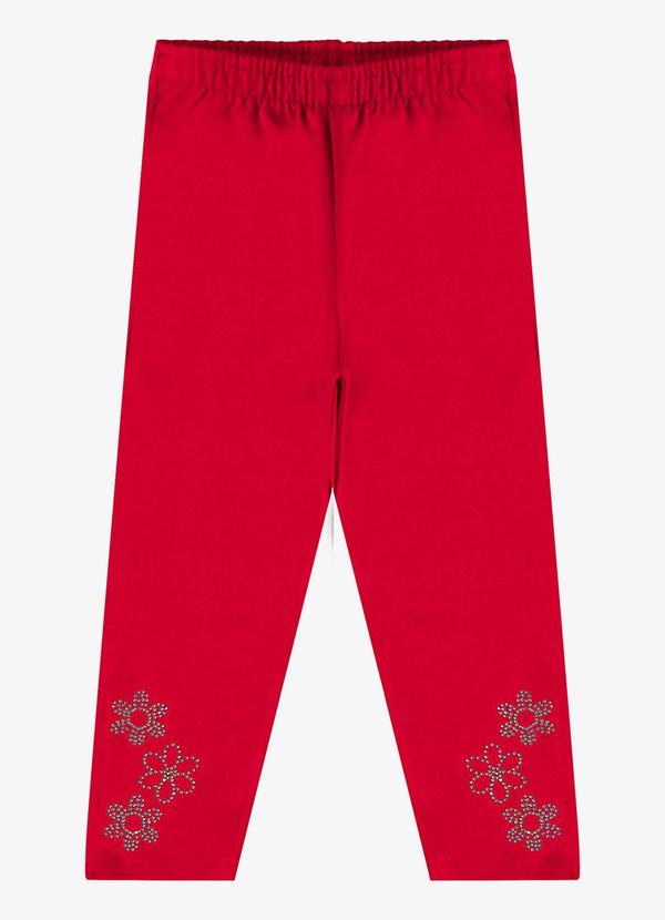 Rovi Kids - Legging Capri Vermelho
