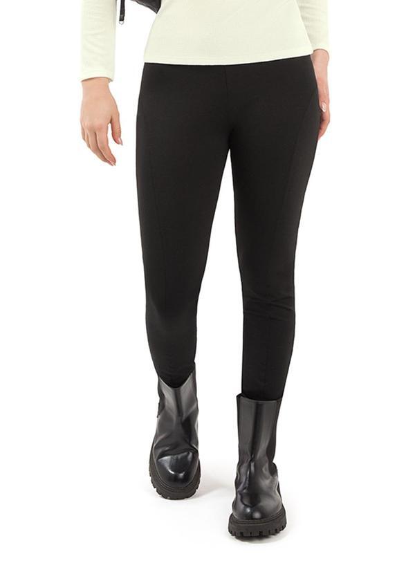 Duduka - Legging com Recorte Frontal Preto