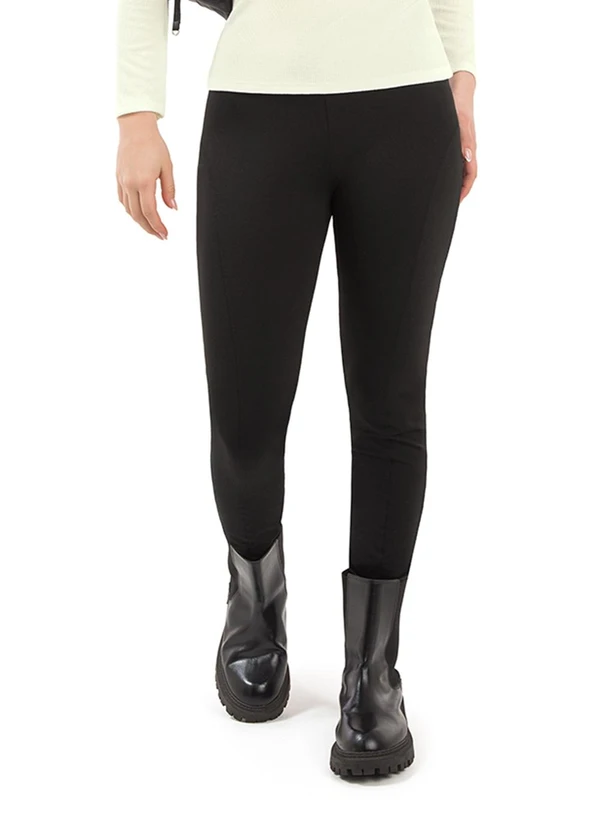 Duduka - Legging com Recorte Frontal Preto