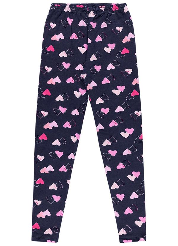 Alenice - Legging Corações Menina Azul 3