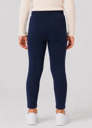 Select - Legging Cotton Infantil Básica Azul - SELECT