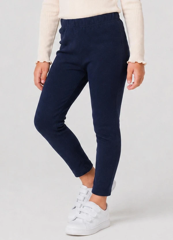Select - Legging Cotton Infantil Básica Azul