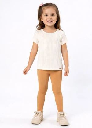 Pulla Bulla - Legging Cotton Leve Bege - PULLA BULLA