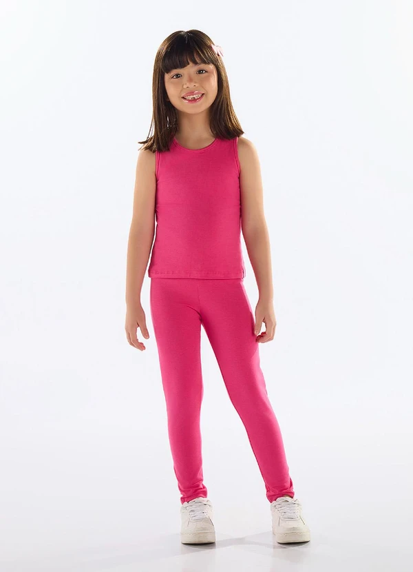 Quimby - Legging Cotton Menina Rosa 3