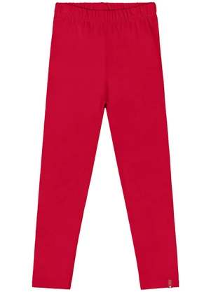 Quimby - Legging Cotton Menina Vermelho - QUIMBY
