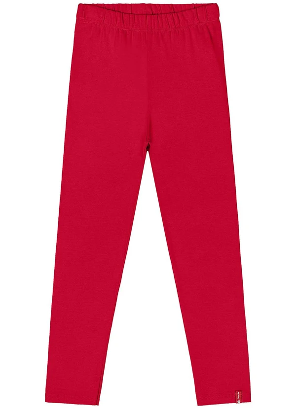 Quimby - Legging Cotton Menina Vermelho