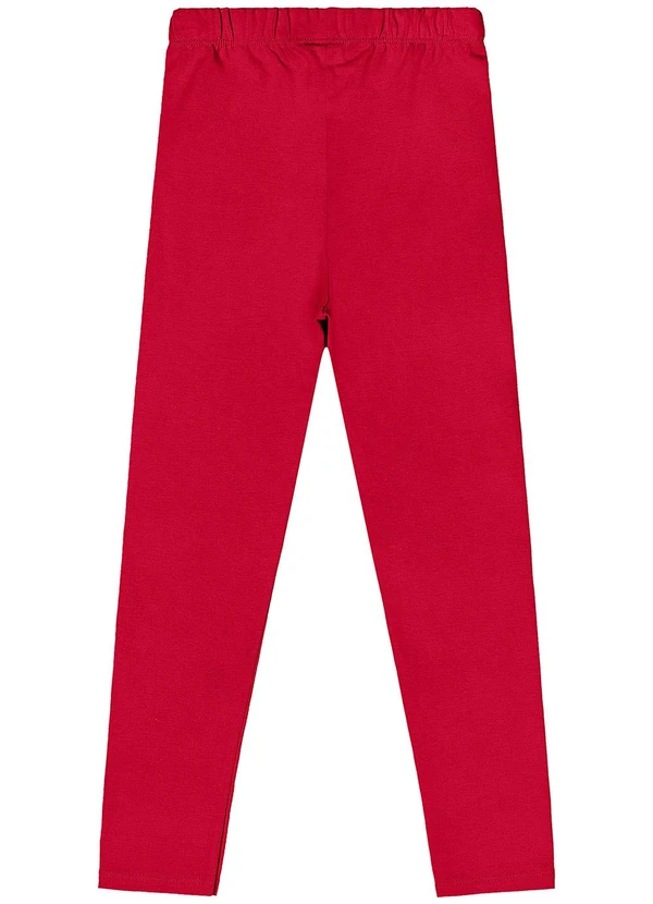Quimby - Legging Cotton Menina Vermelho 2