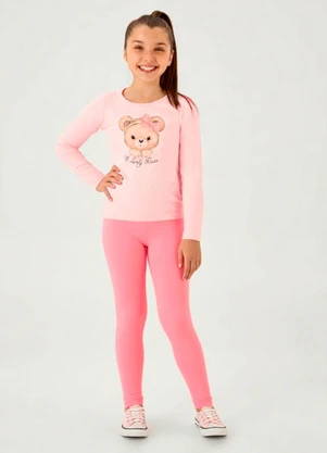 Pulla Bulla - Legging Cotton Rosa - PULLA BULLA