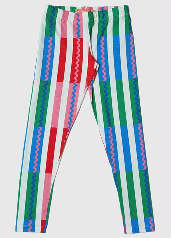 Fábula - Legging de Menina Sinuosa Estampado