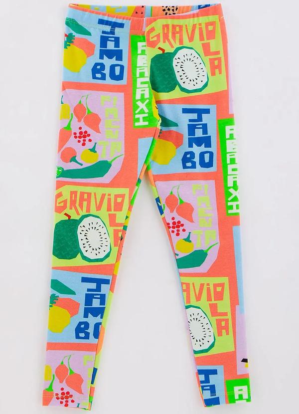 Fábula - Legging em Algodão de Hortifruta Estampada