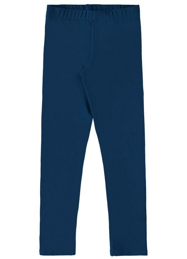 Marlan - Legging em Molecotton Felpado Azul