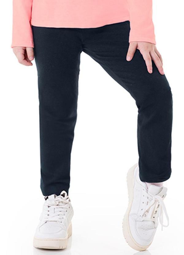 Marlan - Legging em Molecotton Felpado Preto