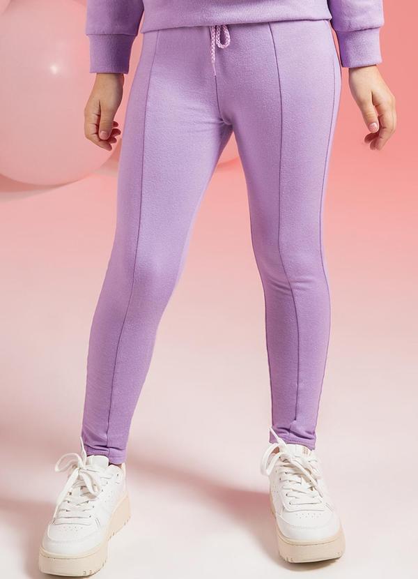 Cativa Kids - Legging em Molecotton Feminina Roxo