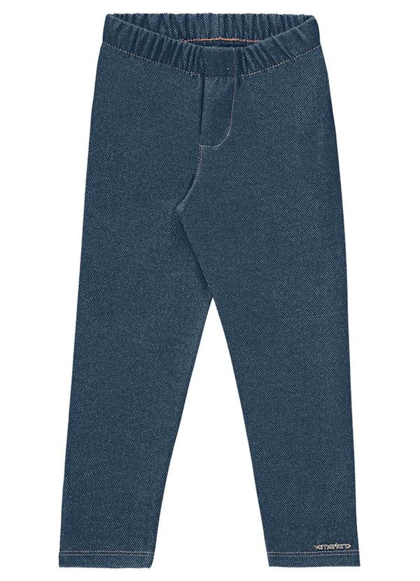 Marlan - Legging em Molecotton Jeans Azul