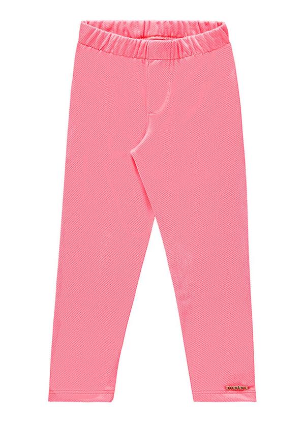 Marlan - Legging em Molecotton Jeans Rosa