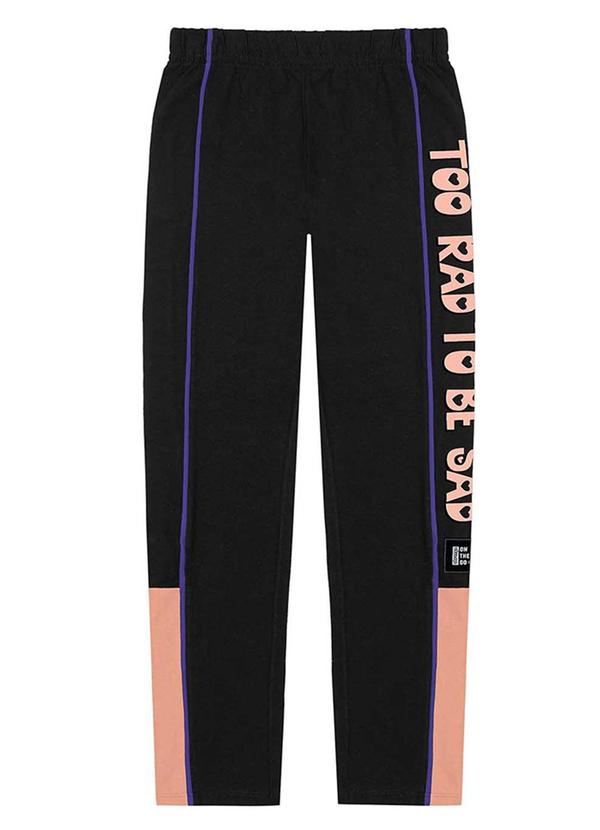 Abrange - Legging Estampa Lateral Preto