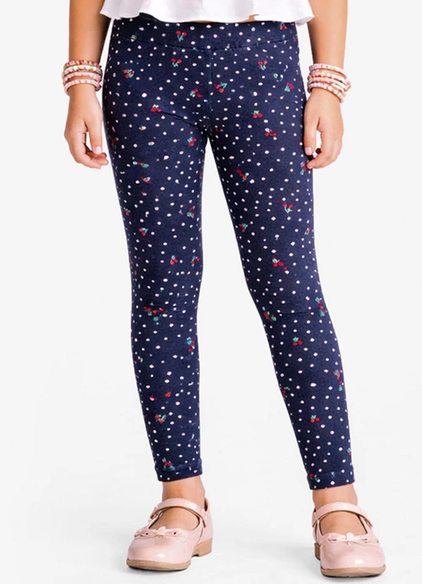 Trick Nick - Legging Estampada Infantil Feminina Azul