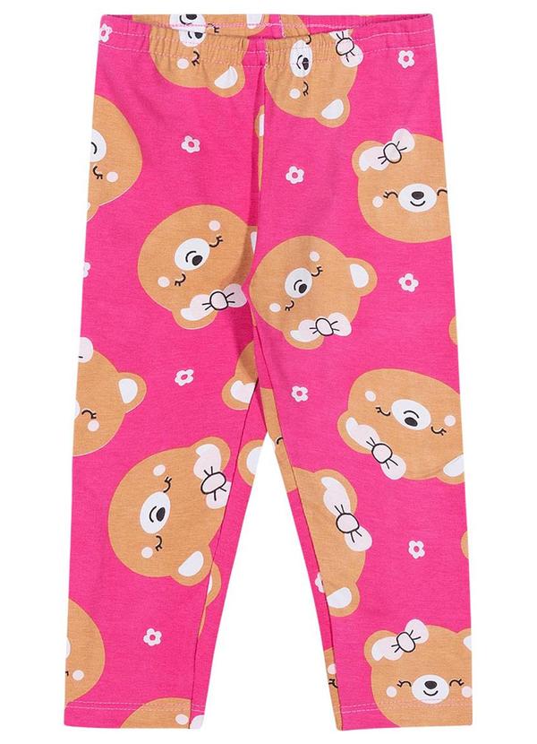 Alenice - Legging Estampada Menina Rosa