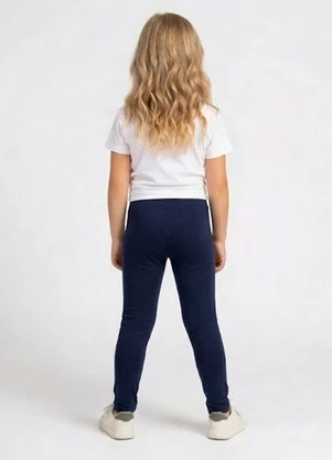 Select - Legging Infantil Cós com Elástico Azul - SELECT