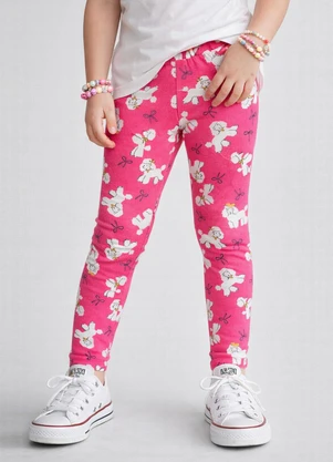 Select - Legging Infantil Cós com Elástico Rosa - SELECT