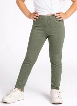 Select - Legging Infantil Cós com Elástico Verde - SELECT