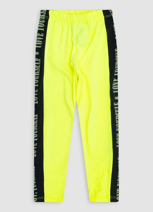 Turminha - Legging Infantil Cotton Amarelo - TURMINHA